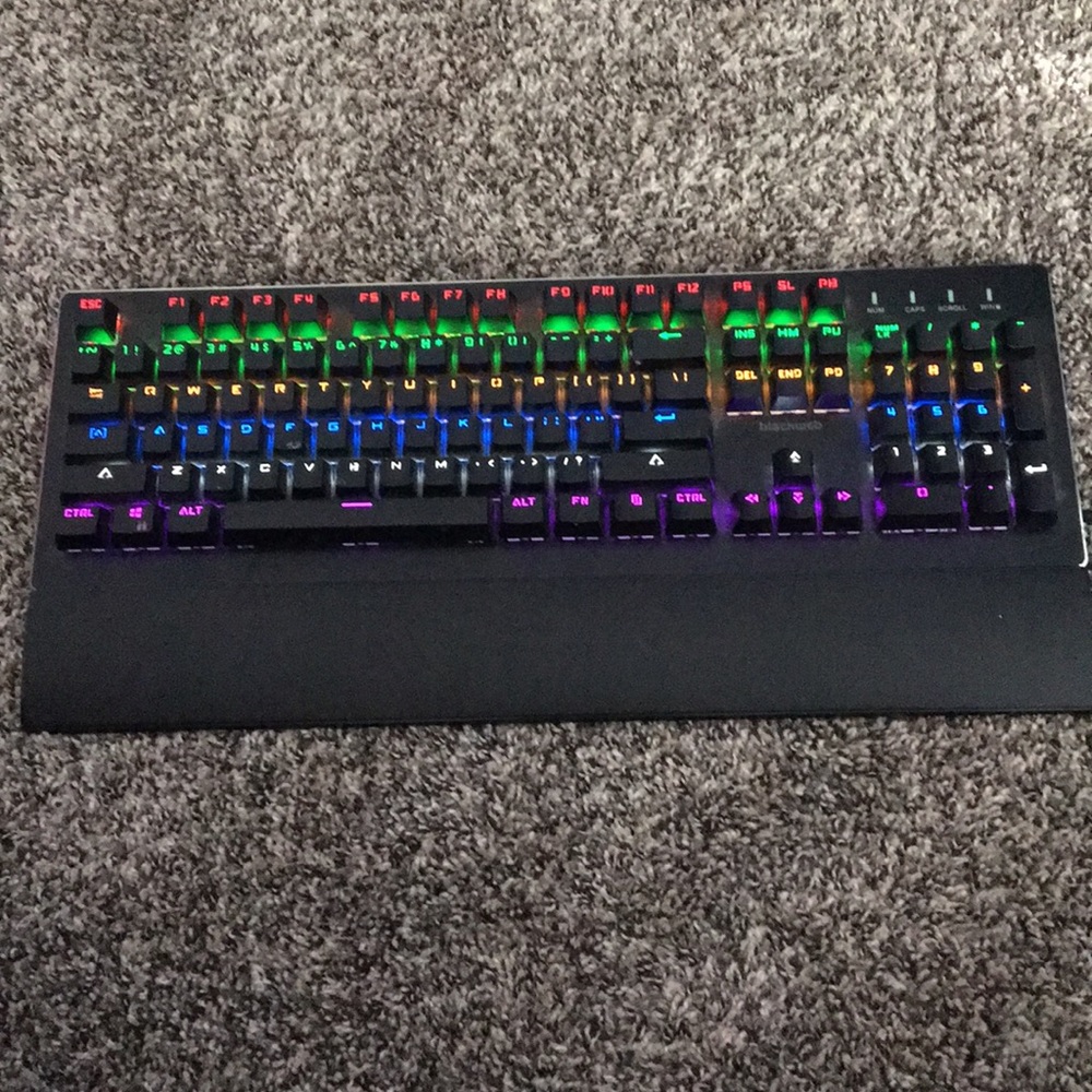 I am selling a black up colorful light up keyboard